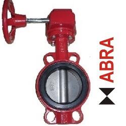 Затвор поворотный межфланцевый ABRA-BUV-VF866D100G Ду100 Ру16 с редуктором